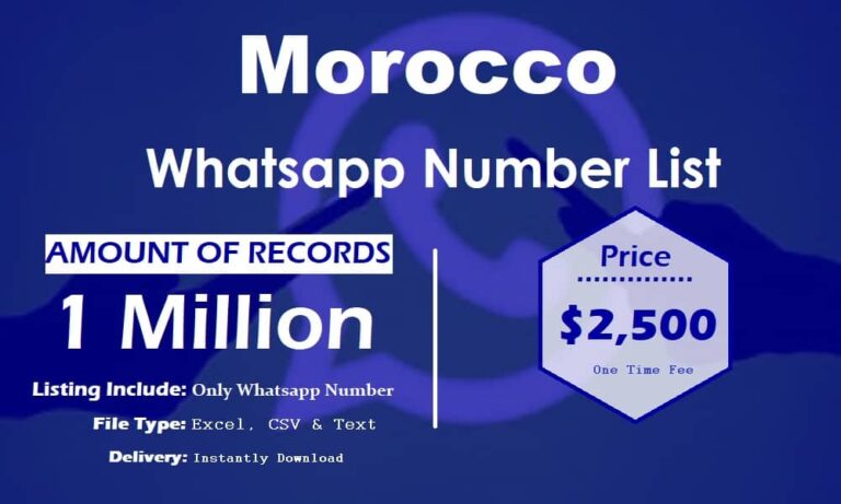 Morocco WhatsApp Number List
