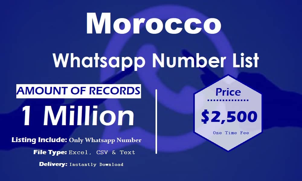 Lista de números do WhatsApp de Marrocos