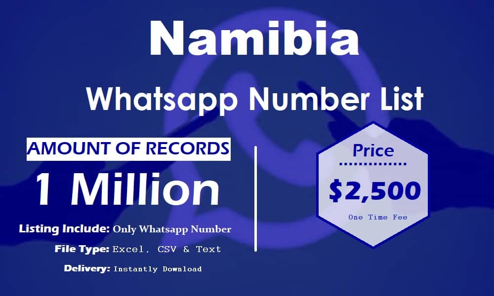 Lista de números de WhatsApp de Namibia