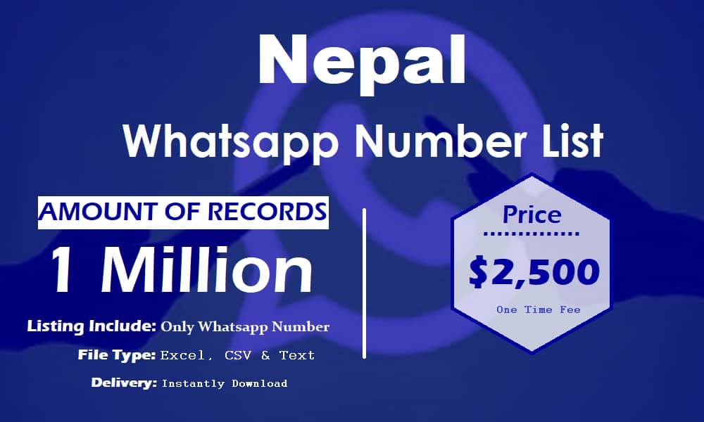 Lista de números de WhatsApp de Nepal
