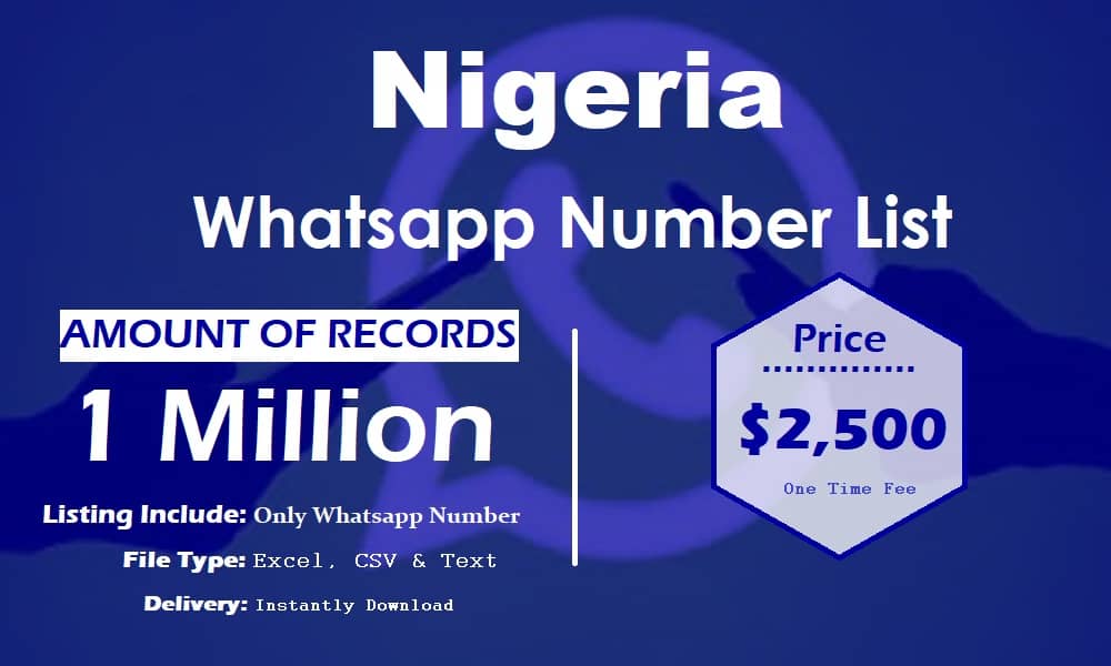 Seznam čísel Nigérie WhatsApp