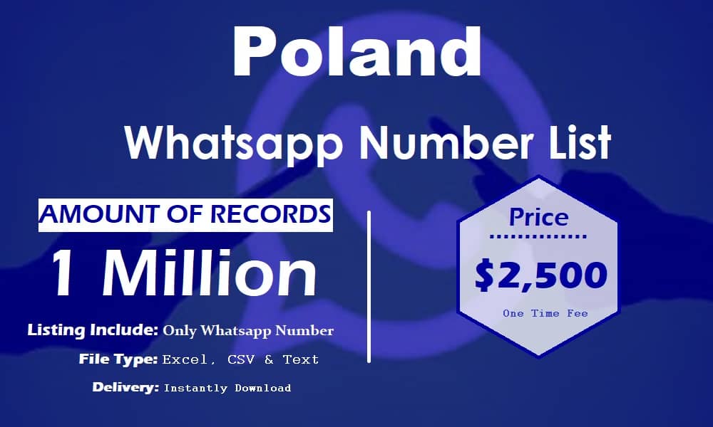 Liste des numéros WhatsApp en Pologne