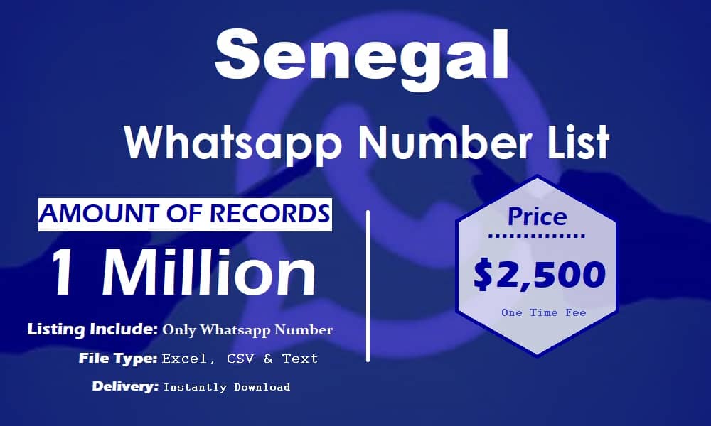 Lista de números de WhatsApp de Senegal
