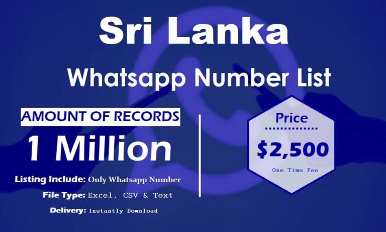 Sri Lanka WhatsApp Number List