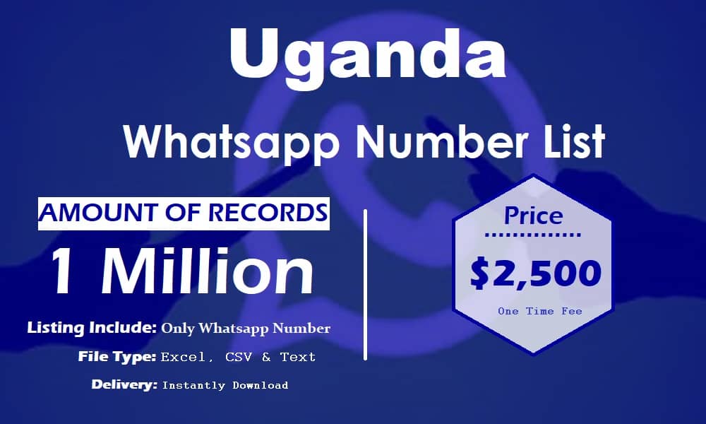 Lista de números do WhatsApp de Uganda