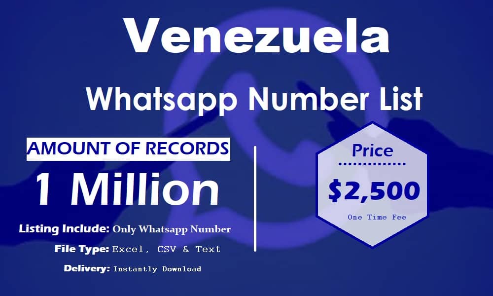 Venezuelan WhatsApp -numeroluettelo