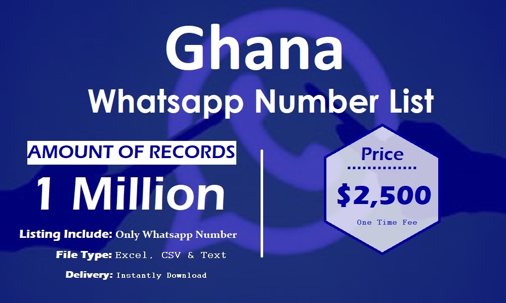 Lista de números de WhatsApp de Ghana