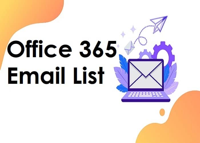 Office 365 e-maillijst
