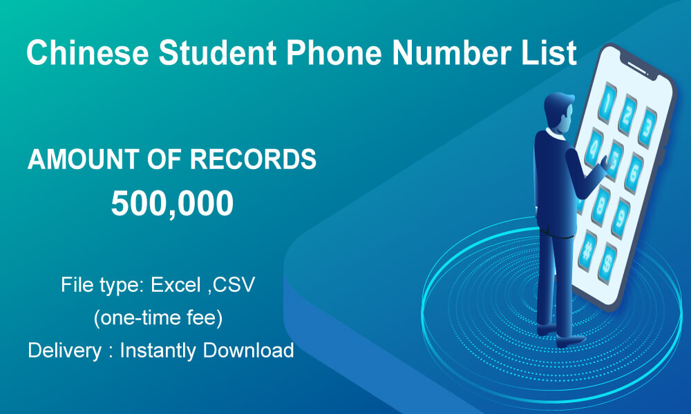 Lista de números de teléfono de estudiantes chinos