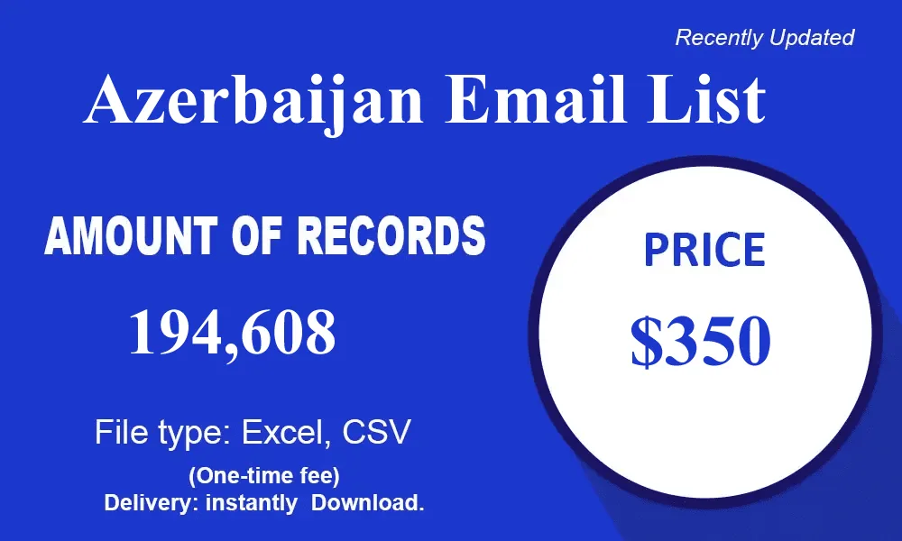 Azerbaijan Mailing Data 1 Azerbaijan email list