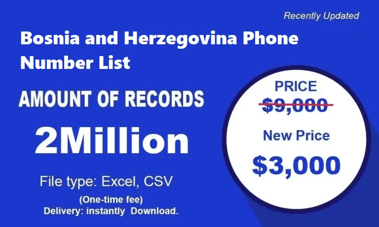Bosnia and Herzegovina Phone Number List 1 Bosnia and Herzegovina Cell Phone Number List