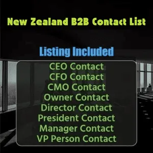 New Zealand business email list (B2B) Database