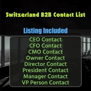 Switzerland business email list
